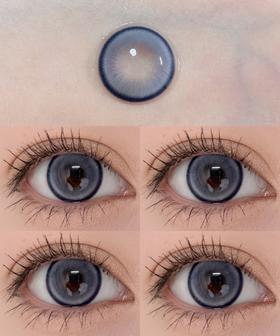 EallaGirl年抛美瞳 猫眼圈圈蓝 14.5mm