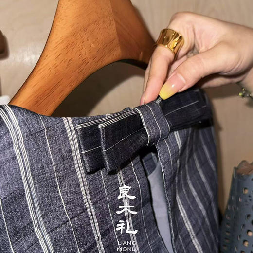 【预售7天】【良木礼圆领条纹背心（2600425） 商品图4