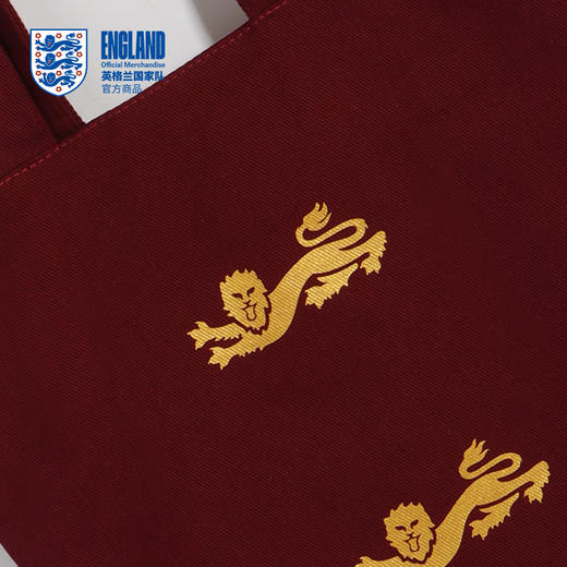 【官方正版】英格兰国家队 | 复古帆布包红色潮流单肩背包 商品图3