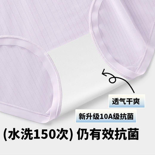 N2-【6条装】润微内裤女10A抗菌茶肌莫代尔免洗开袋即穿大码女士三角100%棉裆   舒柔裤+小红茶+小柔软 商品图5