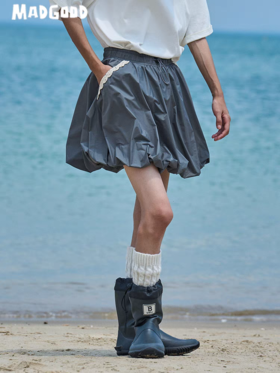 马得工地/MDGDQZ242077/蕾丝拼接防晒灯笼裙