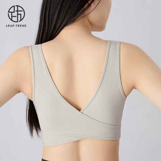 跃牌【小甜心】系列 网纱运动内衣女夏季中高强度防震防下垂健身瑜伽服背心779 商品图2