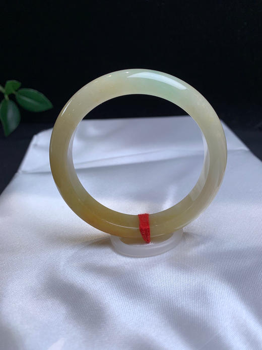 620275，52.5黄翡手镯，清新特色的黄翡手镯，润润的，均匀秀气 商品图1