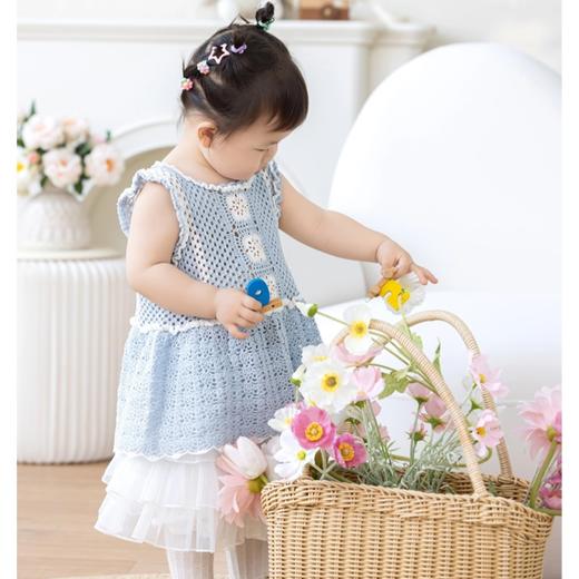 苏苏姐家稚趣亲子两穿背心手工diy编织钩针蕾丝线毛线团材料包 商品图1