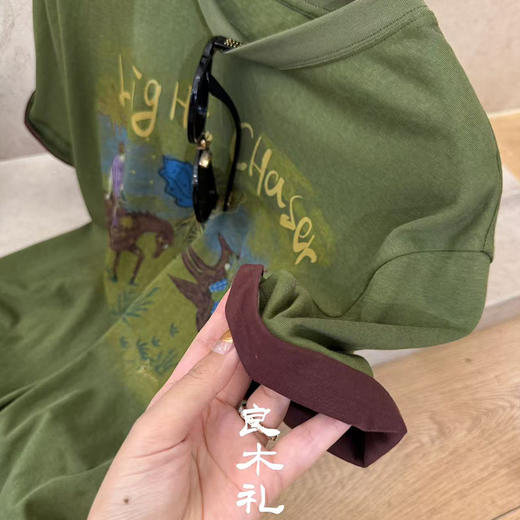 【不换不退】良木礼卡通拼色T恤（34618） 商品图3