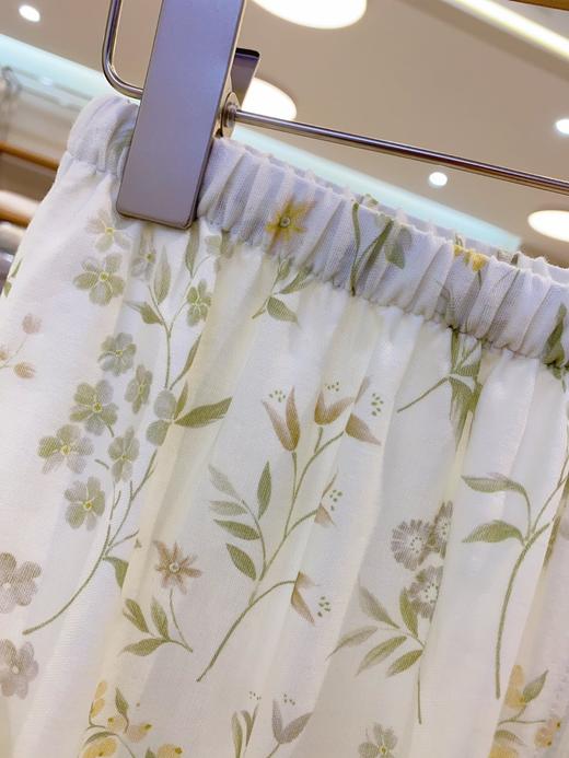 松植屋女款双层纱小雏菊短袖长裤套装女士100%纯棉纱布睡衣家居服 商品图6