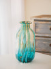 黄绿色竖纹花瓶 商品缩略图0