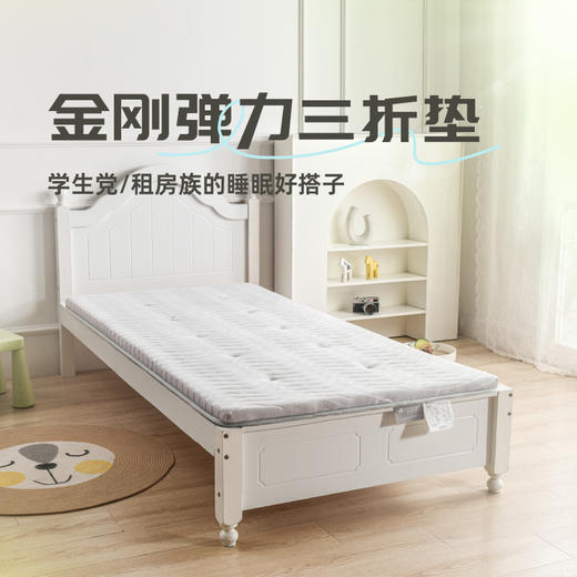 雅芳婷床垫家居床上用品金刚弹力三折垫3D透气床垫LK066 商品图0