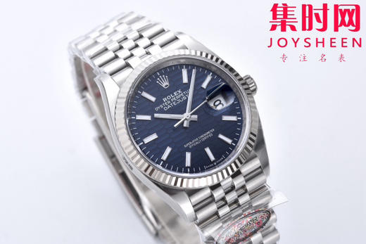 C厂劳力士日志型36mm 格纹条丁面 3235机 五珠链 904L钢 男士腕表 小手腕福音 商品图2