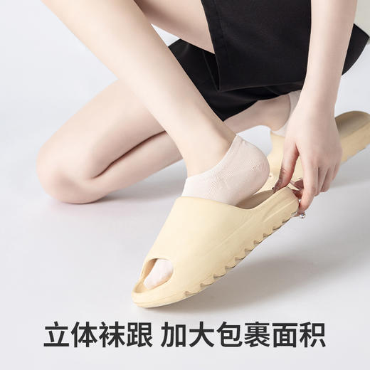 夏季薄款大网眼透气凉感防掉跟7A防臭抑菌短袜男女情侣船袜 商品图2