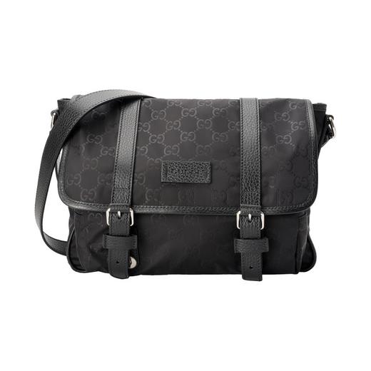 Gucci 小号男士经典印花翻盖休闲邮差包 商品图0