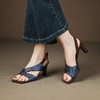 【预售5天】夏季新款时尚鱼嘴中跟凉鞋女一字扣带气质百搭高跟凉鞋HYDD&C3101 商品缩略图0