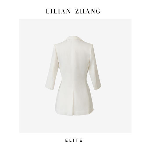 E“定制”——静奢风——风尚之选———纯净气质白色西装外套 2505008 商品图3