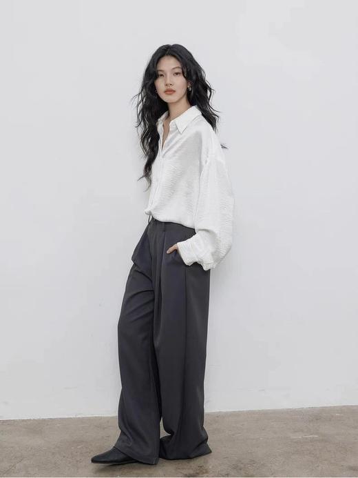 LPIUTY品牌直发！极简老钱风醋酸衬衫 C2288012 商品图2