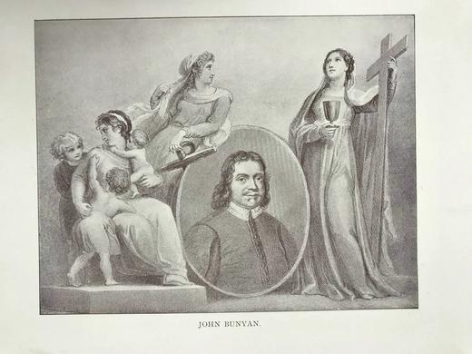 约19世纪后期 班扬《天路历程》 24幅插图 漆布精装16开 商品图2