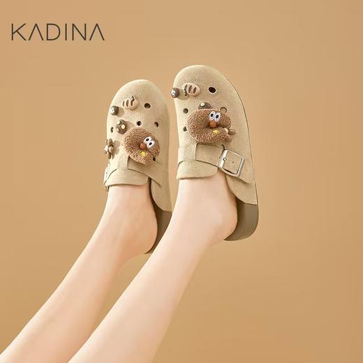 【KADINA】卡迪娜2025春夏季新款勃肯凉拖休闲 夏外穿女凉鞋KM254105 商品图1