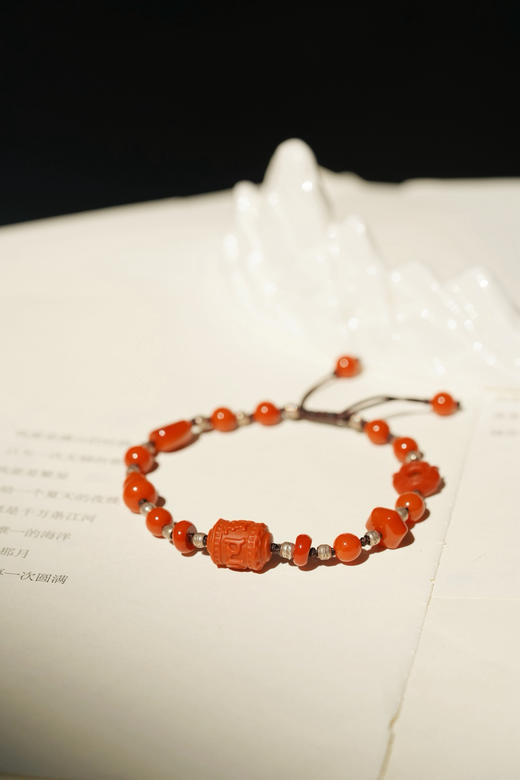 南红六字箴言手串 商品图0