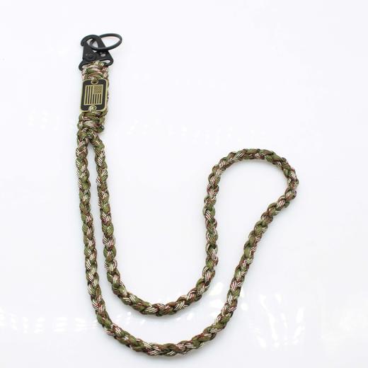 户外伞绳挂绳项链 野营伞绳编织手机挂绳鹰嘴扣挂件求生钥匙链 商品图1