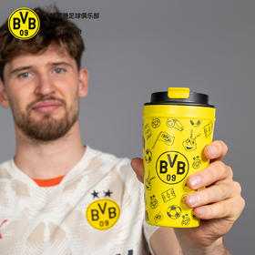 【官方正版】多特蒙德足球俱乐部 | BVB涂鸦咖啡杯黄黑撞色周边