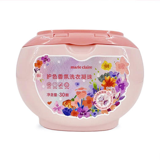 marie claire嘉人 护色香氛洗衣凝珠 10g*30颗/盒 法兰西玫瑰味 商品图0