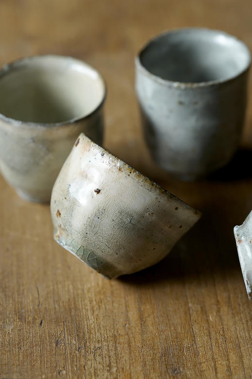 尾形笃45荒山粉引｜小筒杯 商品图1