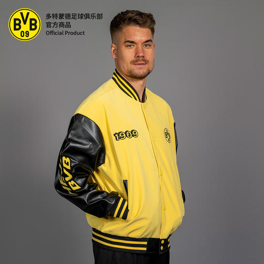 【官方正版】多特蒙德足球俱乐部 | 吉祥物棒球服球迷黑黄拼色潮流 商品图0