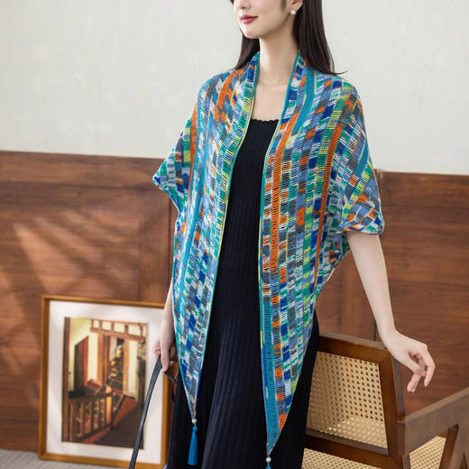 苏苏姐家仲夏披肩手工DIY钩针纯棉蕾丝线毛线团自制材料包 商品图1