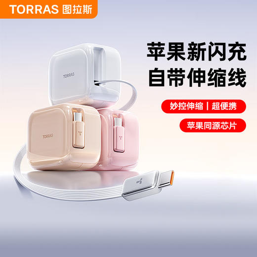 【积分兑换】图拉斯 小冰块Yoga【伸缩线充电器】 35W    CQ9 商品图0