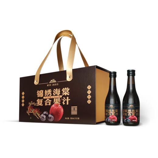 岭秀·汤泉谷锦绣海棠复合果汁180ml*10瓶（礼盒装） 商品图0