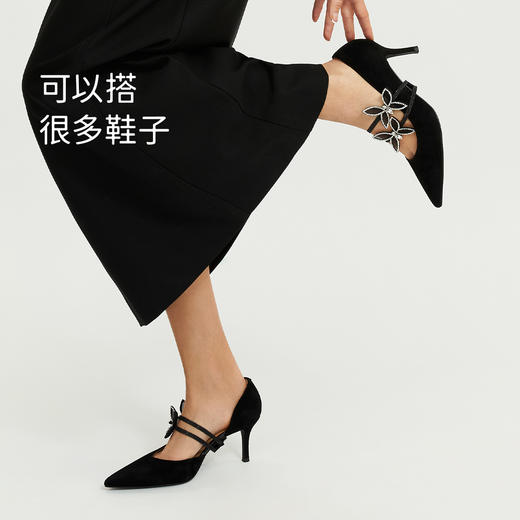 7or9配饰闪钻黑蝴蝶饰带 商品图3