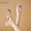 【KADINA】 AF3  卡迪娜2025春夏季新款粗跟舒适一脚蹬女凉鞋KM251542 商品缩略图0