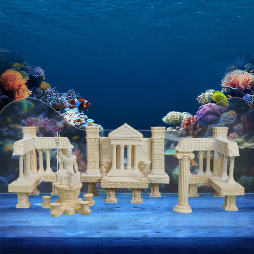 120缸亚特兰蒂斯造景免爆藻高效培菌烧制款造景无硅酸盐定制造景 商品图0