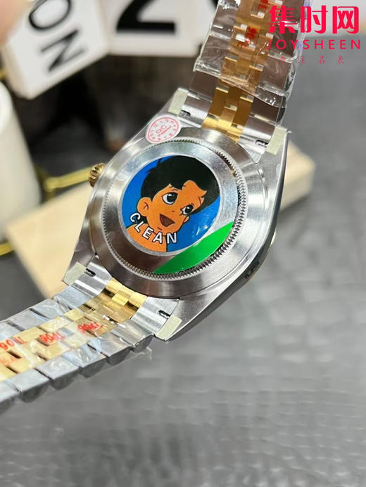 C厂劳力士日志型41mm 间金黑盘条丁面 3235机 五珠链 904L钢 男士腕表 商品图6