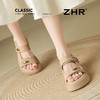 ZHR则则金属扣厚底凉鞋2025新款气质百搭罗马沙滩凉鞋ins法式女鞋 商品缩略图8