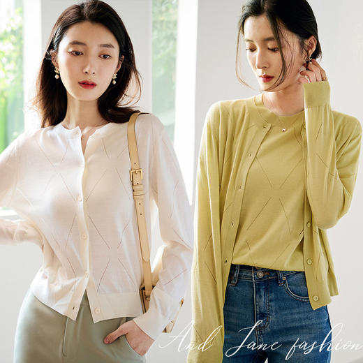 FEIMI秋款羊毛针织衫两件套 商品图3