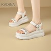 【KADINA】  AF3   卡迪娜2025春夏季新款厚底露址立体钻饰休闲女凉鞋KM257501 商品缩略图1