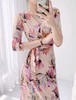 DVF新花色气质温柔风女人味一片式碎花收腰连衣裙 商品缩略图0