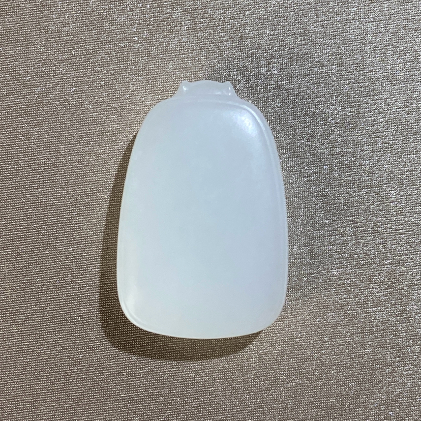 和田玉（白玉）挂件--无事牌23*34mm/17.67g