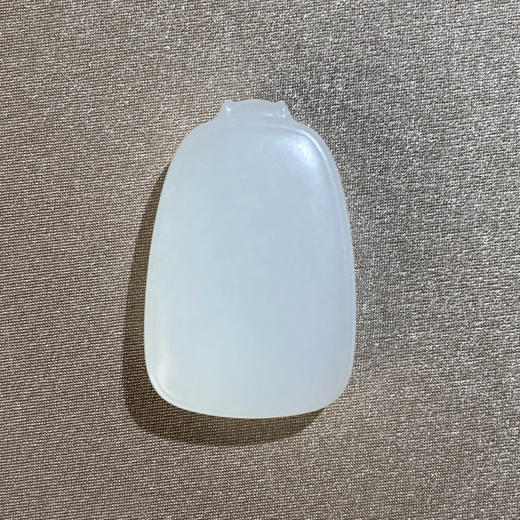 和田玉（白玉）挂件--无事牌23*34mm/17.67g 商品图0