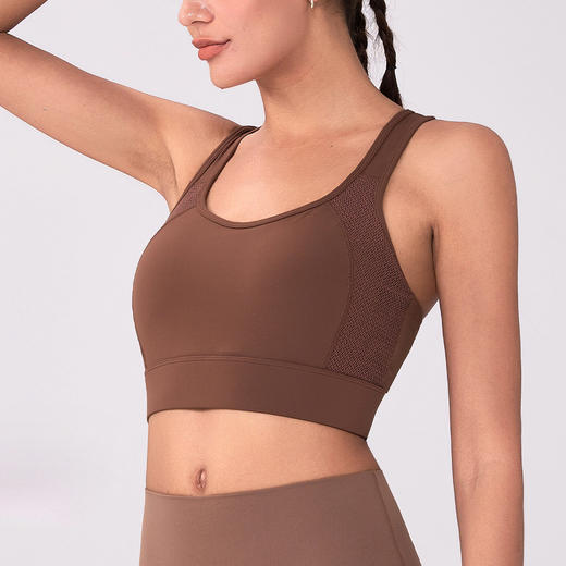 跃牌（呗咪纷纷系列）镂空透气裸感美背无钢圈健身瑜伽薄款运动文胸内衣wx3031 商品图0