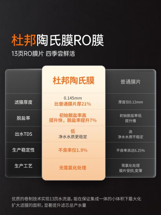 韦思卡尔WSRO-1000-M2黑积木ro反渗透净水器直饮自来水净水机 商品图3