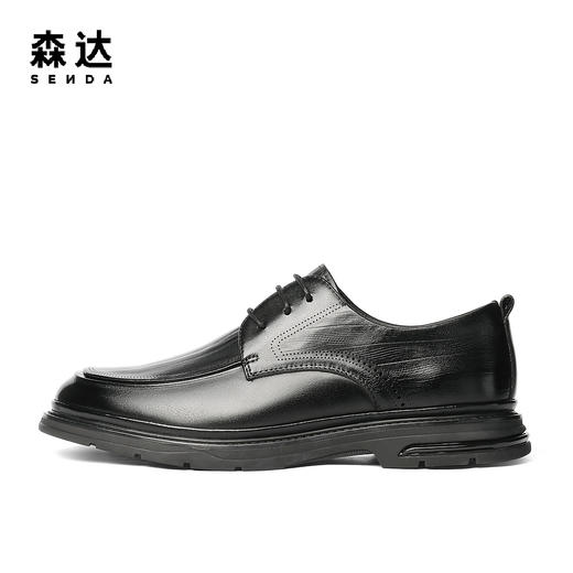 【云粉节】BF楼 森达正装皮鞋2025秋季新款简约通勤舒适商务男鞋1XQ01吊牌价1099活动价499 商品图3