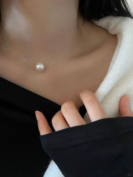 美人骨【单颗珍珠】隐形项链 商品图2