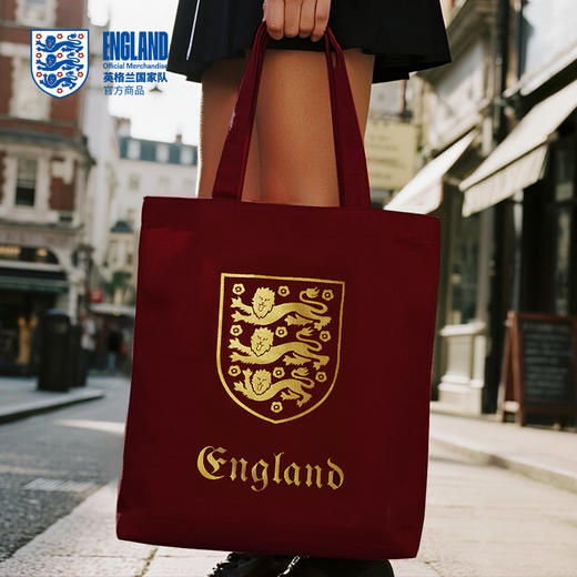 【官方正版】英格兰国家队 | 复古帆布包红色潮流单肩背包 商品图4