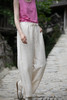 牧衣游原创 汉麻净色裤子新款轻薄宽松清凉舒爽禅意休闲裤 叶闻舟 商品缩略图5