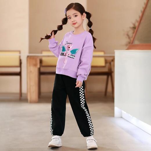 【2025反季抄底清仓】  龙之涵  亲子款宽松短款系列卫衣 加厚女童卫衣飞翔梦 中大童印花纯棉卫衣 婴幼儿A类标准 商品图8