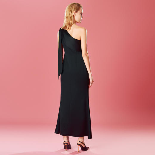 EITIE爱特爱秋季新款典雅高腰法式优雅显瘦长礼服连衣裙7977604 商品图4