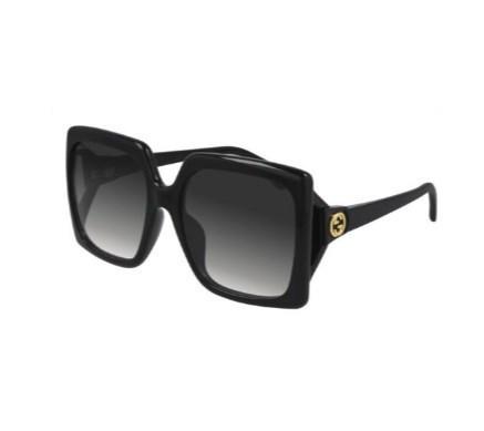 GUCCI黑色 女士方形太阳镜 商品图0