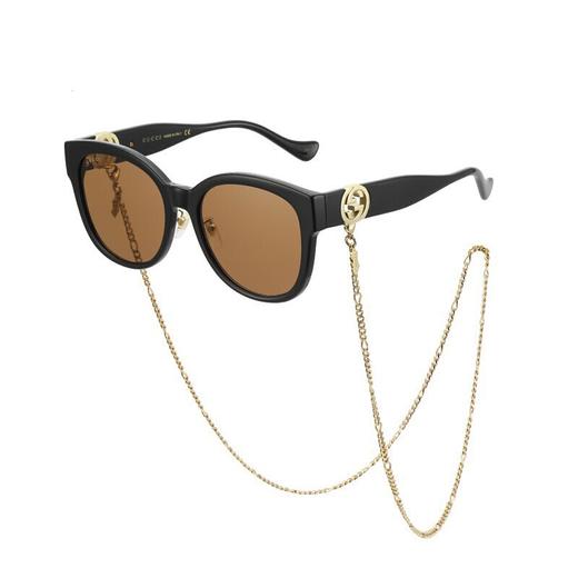 GUCCI 黑色女士方形太阳镜 商品图0
