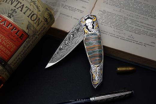 三希堂  现代刀系列  雪域牛头 未开刃 商品图1